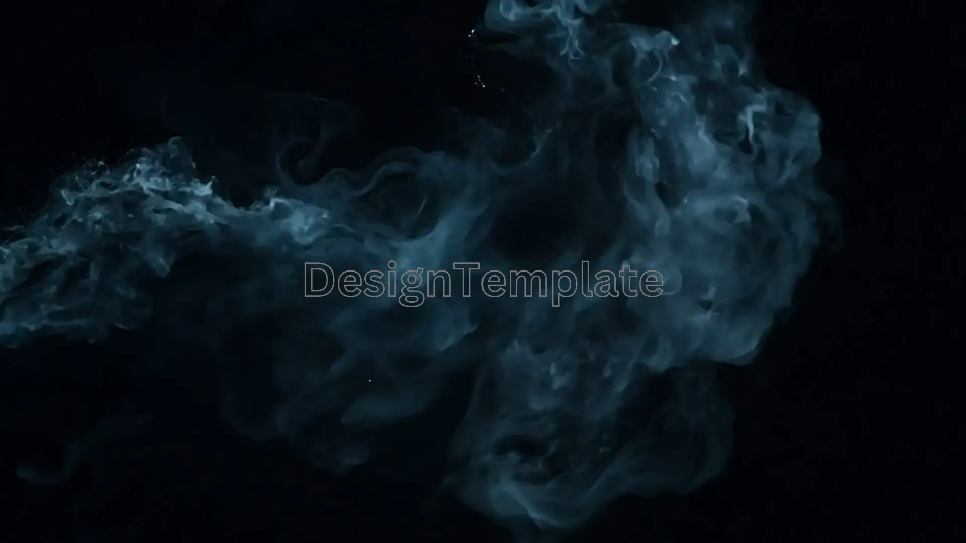 Cinematic Smoke Swirl Overlay for Sci-Fi Title Animation